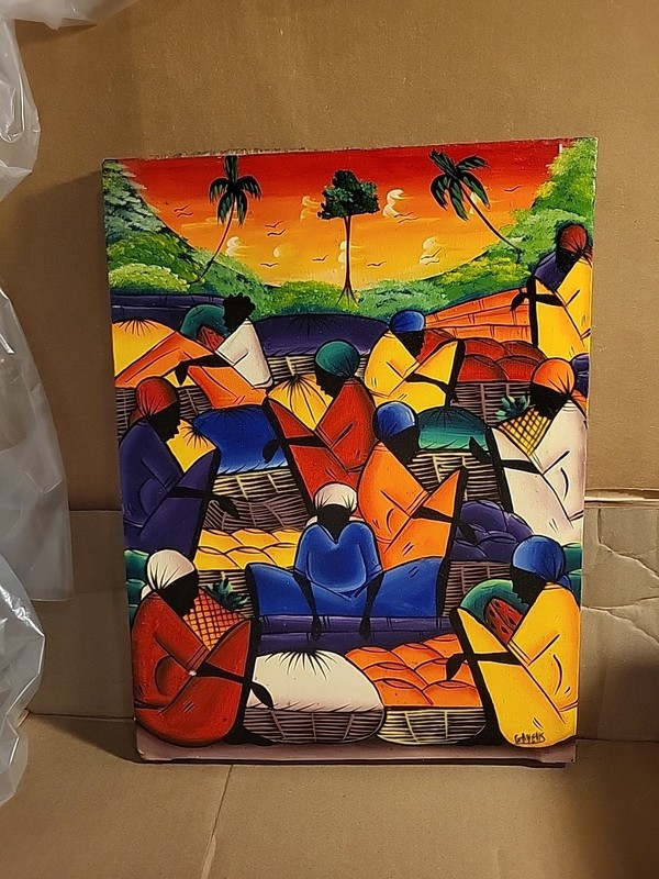 “ Island Ladies “Original Oil Painting 12”x16”On Canvas Handmade