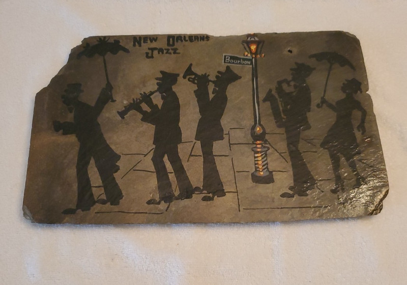 Artist Pierre / Vivian Laiche New Orleans Slate Roof Tile New Orleans Jazz