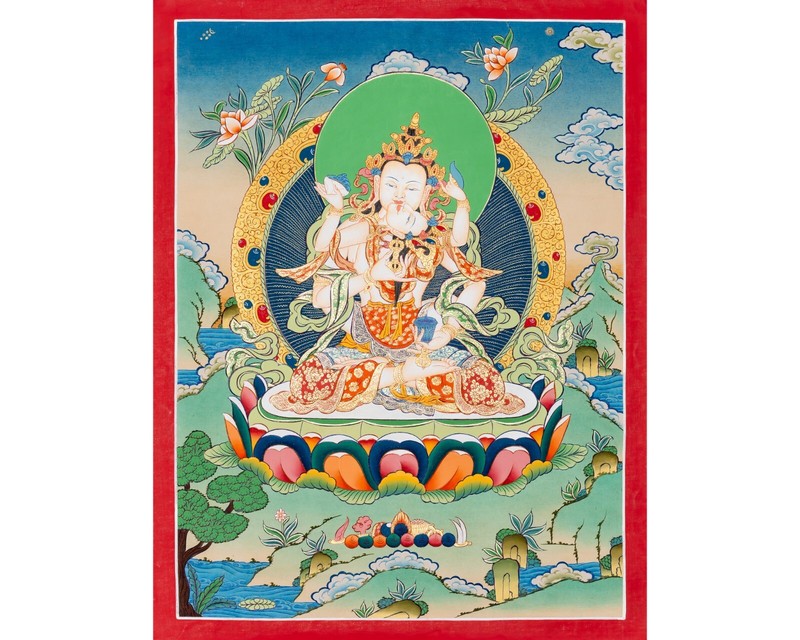 Diamond Heart Dorje Sempa Consort Thangka | Core of Compassionate Resolve Art gallery
