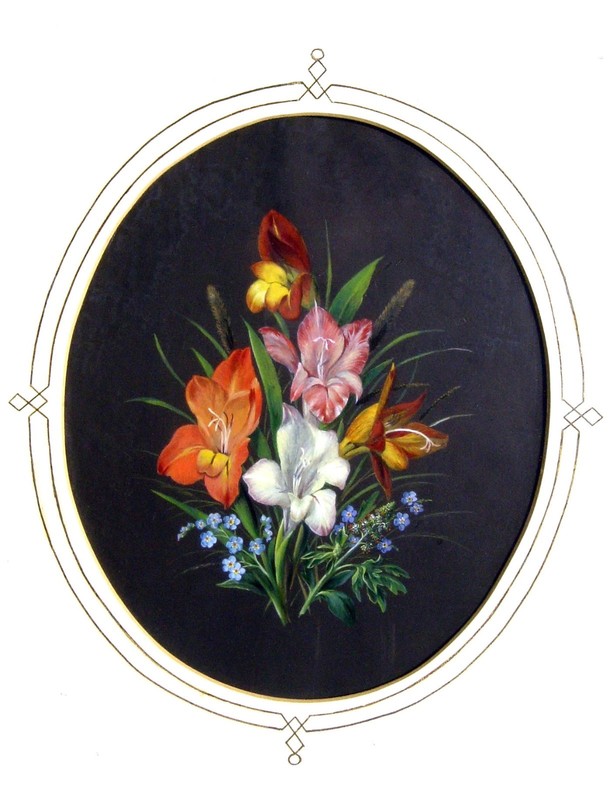 Gustav Adolf Kadersch 1804/beautiful floral still life, signed and dated / 1879 gallery