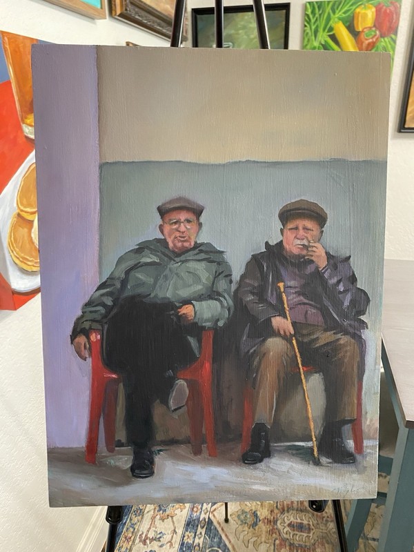 Original Oil Painting Not A Print 11×14 Oils On Cradled Wood Panel Free Ship