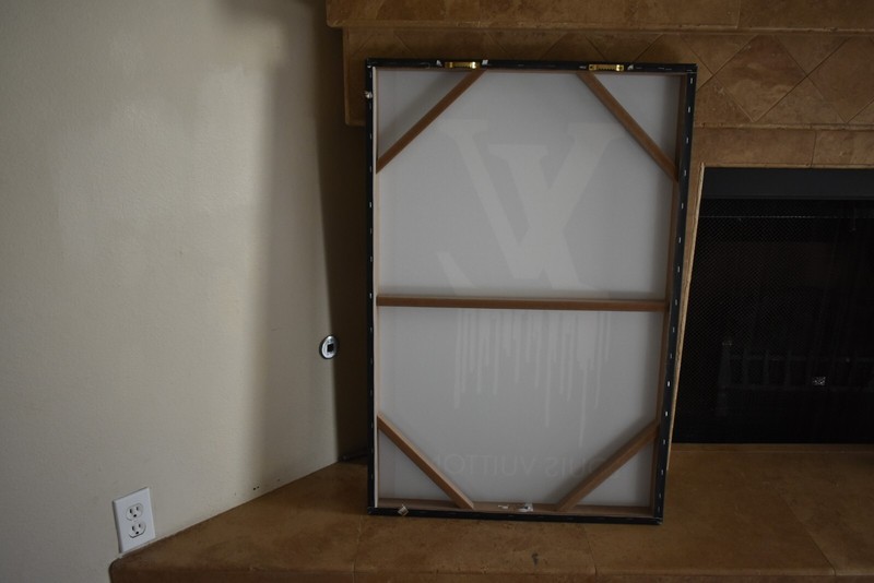 LOUIS VUITTON MONOGRAM LV LOGO DRIPPING CANVAS ART FAIRCHILD PARIS 36”x24” FRAME gallery