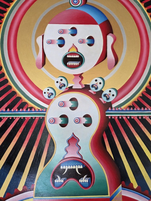 Yu Maeda-" The Buddha"- 3x4ft Original Acrylic Painting- Wood Panel gallery