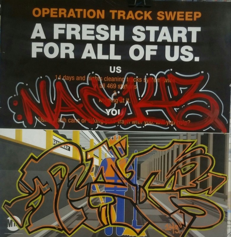 GRAFFITI MTA SUBWAY AD