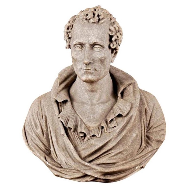 Neoclassical Thorvaldsen bust in marble from the 19th century