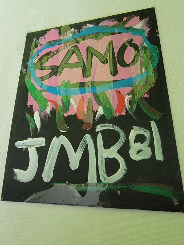 Jean Michel Basquiat Street Art Graffiti Style Pop Acrylic Canvas 1981 King SAMO gallery