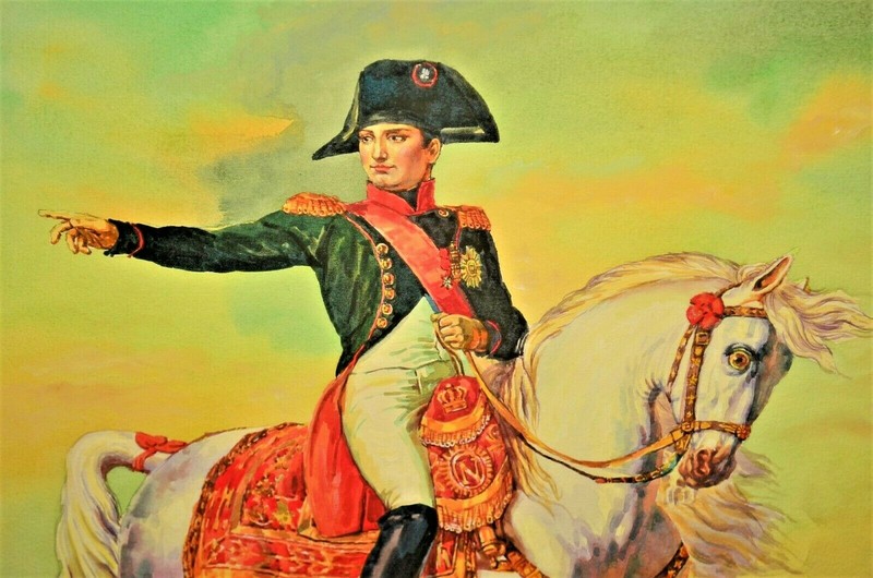 VICTOR GILBERT Original Signed Napoleon Portrait Landscape Watercolor Painting gallery