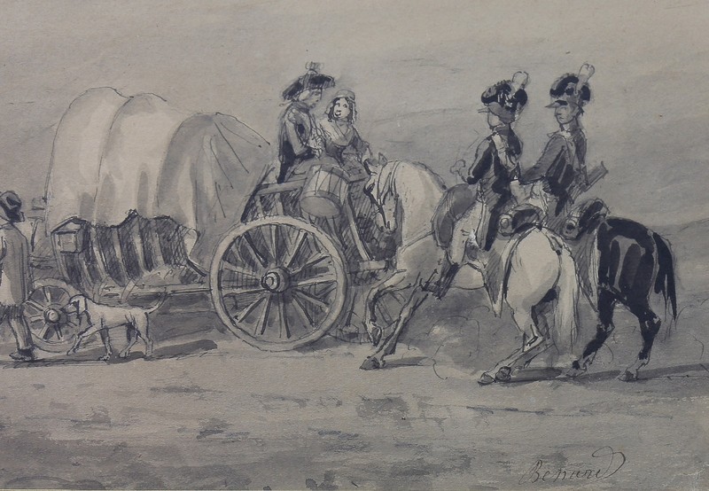 Auguste Sébastien Benard (1810-1873) Horses Paris Carnavalet Museum 19th France
