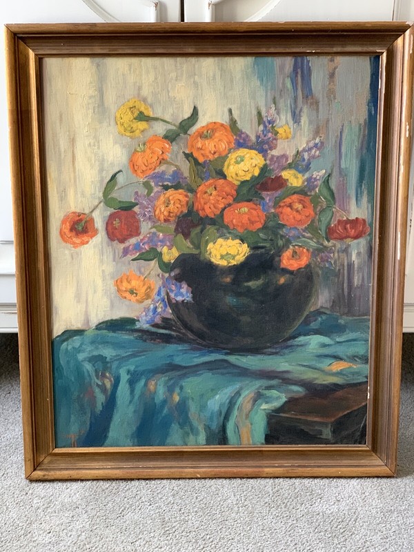 LUCILLE LEGGETT 1896-1965 Still Life Painting American El Paso Texas Artist