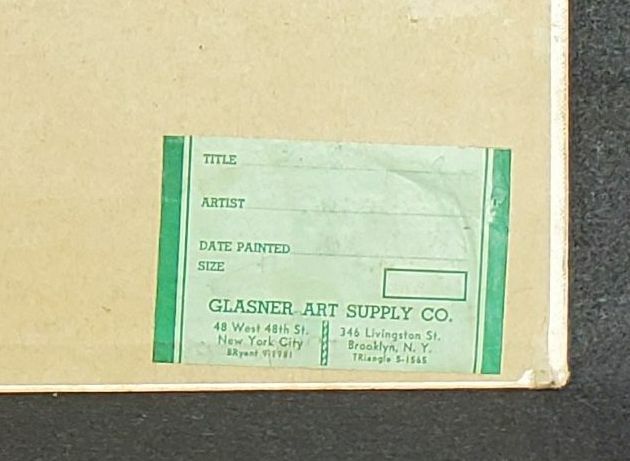 Charming Oil Painting on Artist Board Countryside Landscape Signed Freedman? gallery