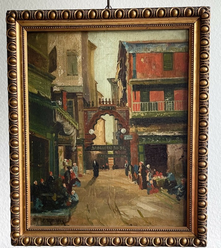 Monogramist Bazaar Egypt Cairo Cairo Morocco Melchers Bazaar Egypt Orient