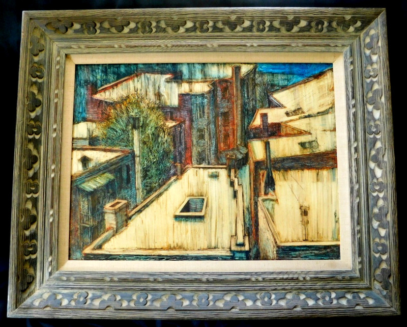 REGIS BOUVIER DE CACHARD (1929-2013) LISTED FRENCH FINE ORIGINAL OIL PAINTING