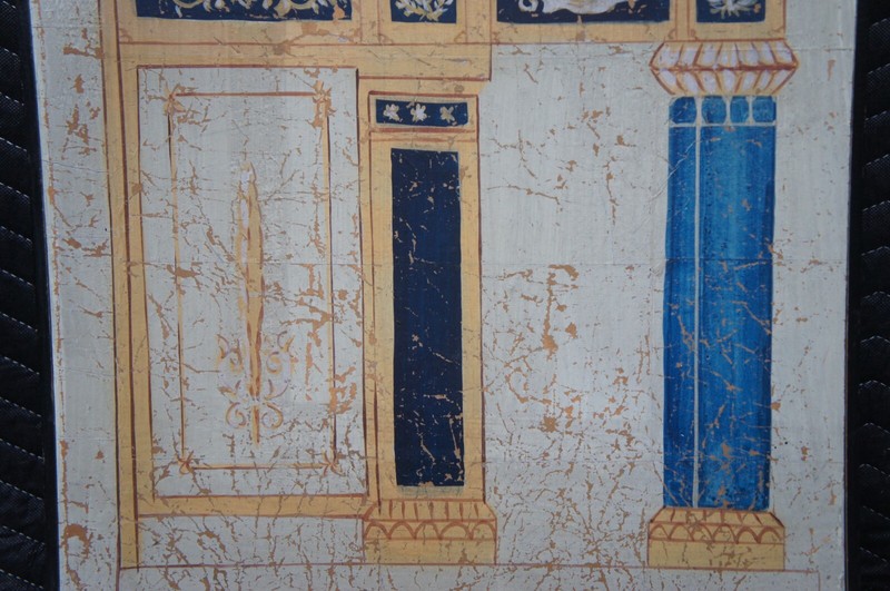 Pair French Hand Painted Neoclassical Wall Hanging Architectural Screen Panels gallery