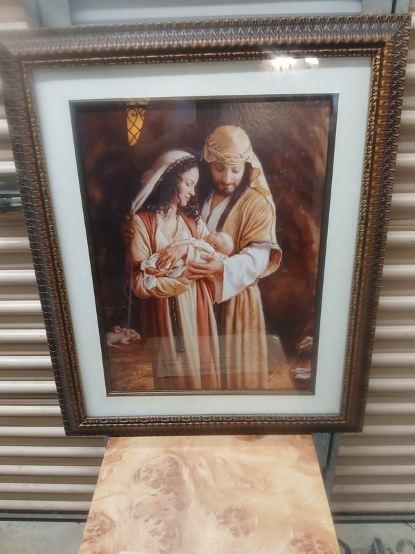 Beautifully Framed 28″×34″ Nativity Painting… New Open Box