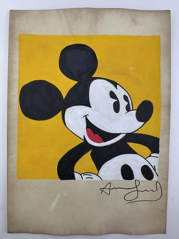 Andy Warhol COA Art Painting Original Drawing Vintage Signed