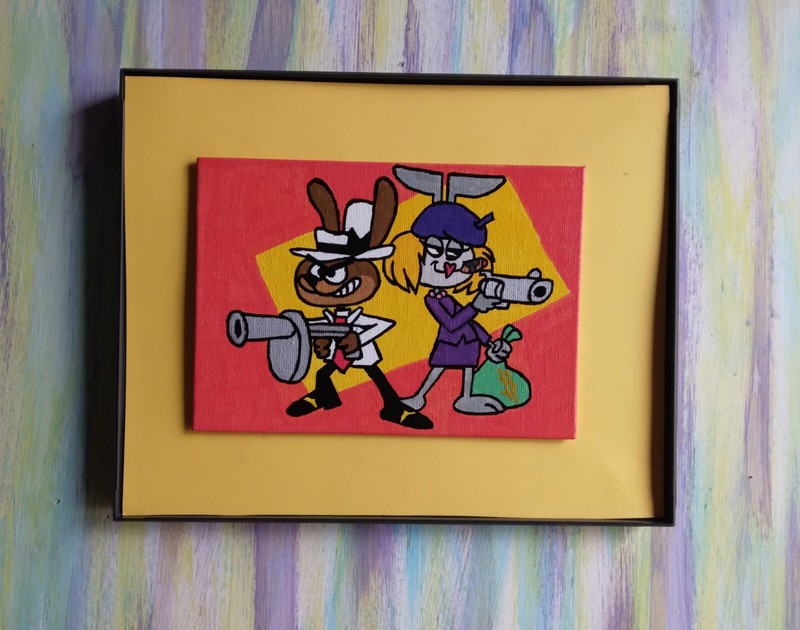 Memories of Saturday Morning Cartoons Acrylic Canvas Fan Art Paintings gallery