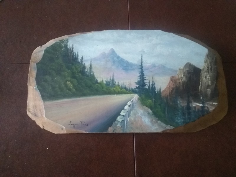 Glacier National Park Logan Pass Painting On Wood