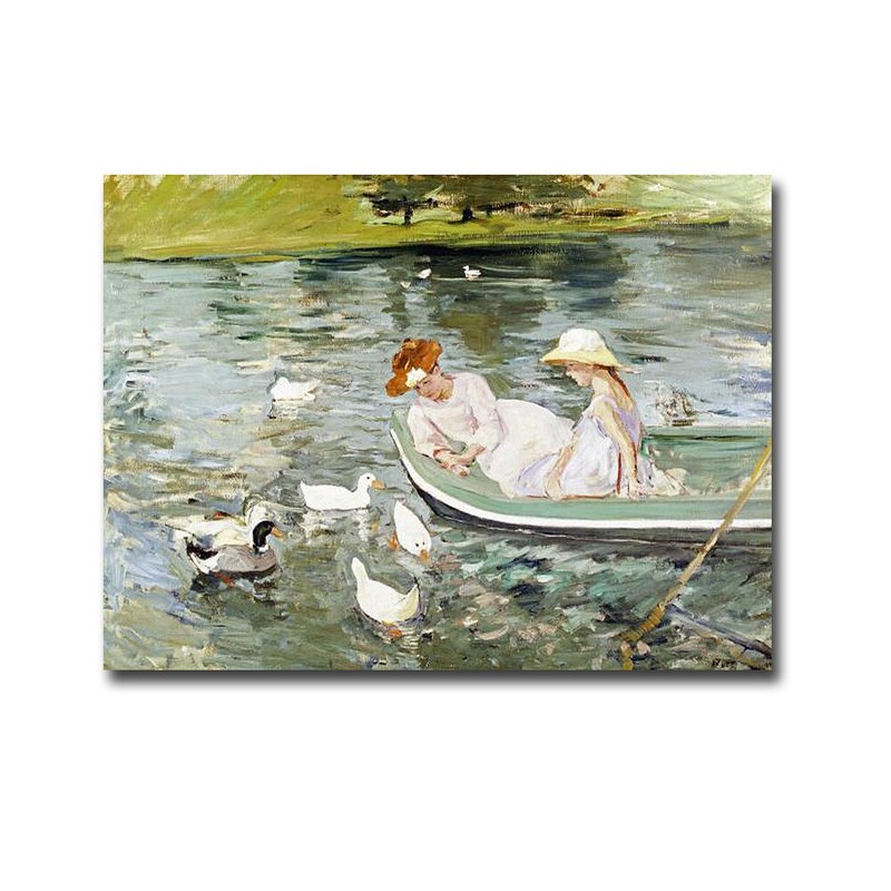 Summertime by Mary Cassatt Gallery-Wrapped Canvas Giclee Artwork (18 in x 24 in)