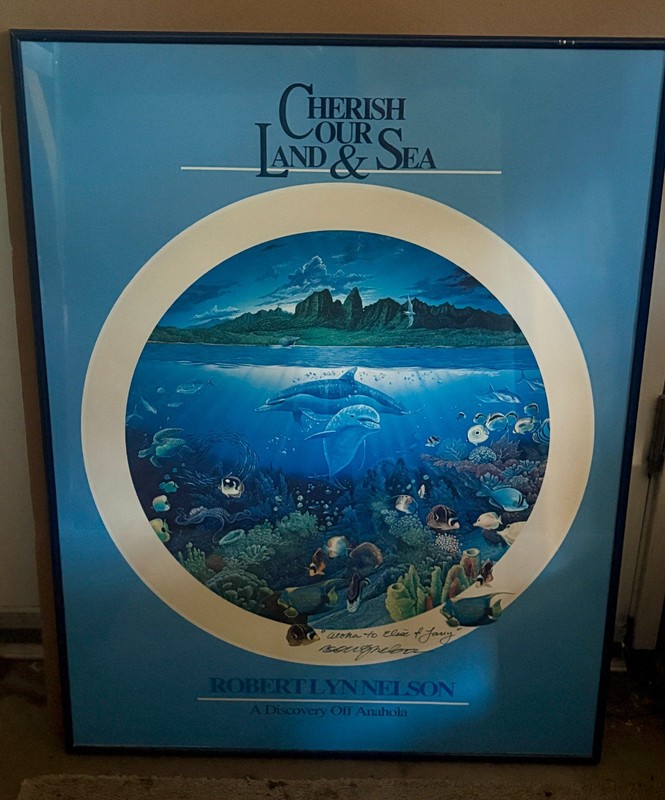 Robert Lyn Nelson SIGNED Paintings (2x) (Largest Frame: 24 x 30 inches)