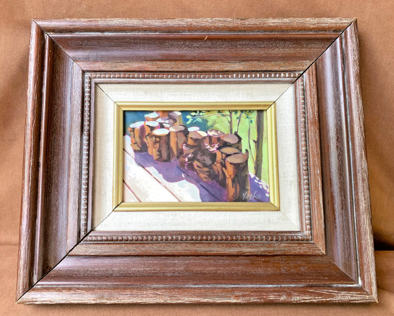Listed NM Artist Jan Elaine Keefer Original Painting Ex Cond 8″ X 6″