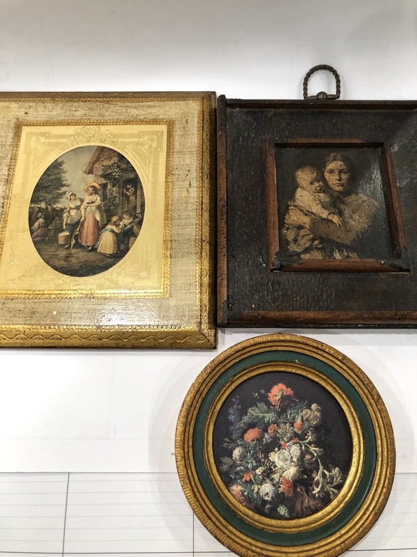 Vintage Wall Art Pieces Set Of 3 Old Unique & Mysterious