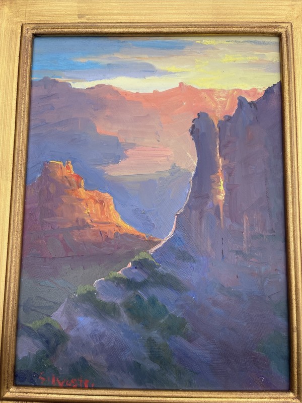 American Impressionism Painting Listed Landscape Grand Canyon Silvio Silvestri gallery