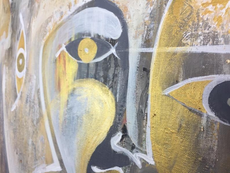 Gold Painting Brown Painting Art Painting Abstract Oil Canvas Painting gallery