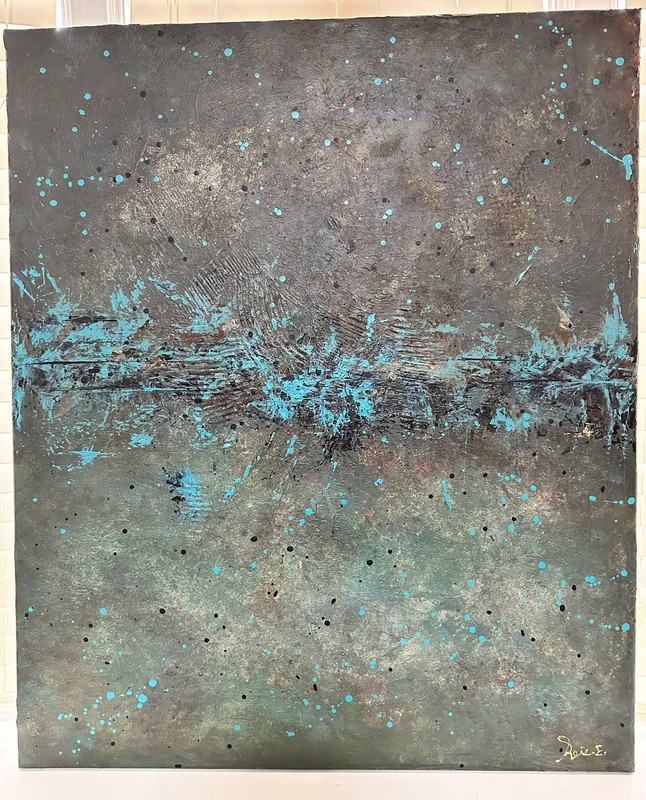 Tranquil Azure Dreams. An Abstract Original Painting.