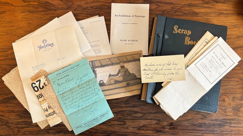 AMERICAN MARITIME ARTIST’S SCRAPBOOK HOWARD B FRENCH NATIONAL ARTS CLUB NEW YORK