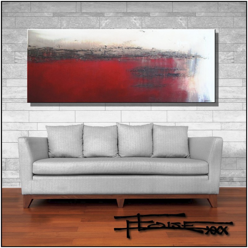 Abstract Painting, Modern Canvas Wall Art, Framed, Large, Signed, US ELOISExxx
