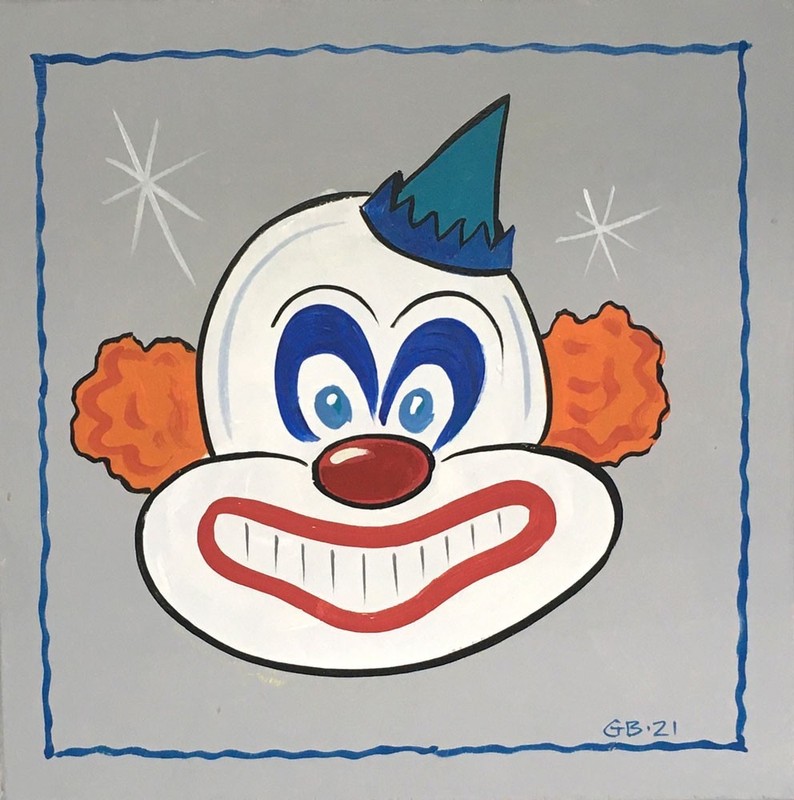 CIRCUS CLOWN PAINTING #5