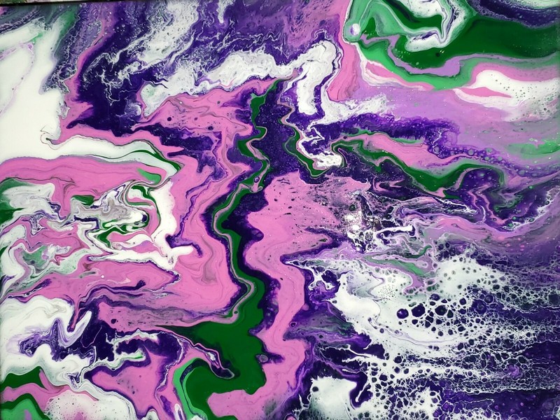 Original Abstract Painting on Canvas signed ready to hang Wall Decor gallery