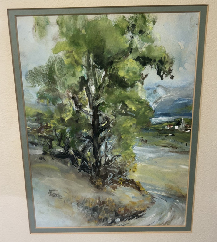 VTG Edith Cope Still Life Painting Framed & Matted Corona del Mar California gallery