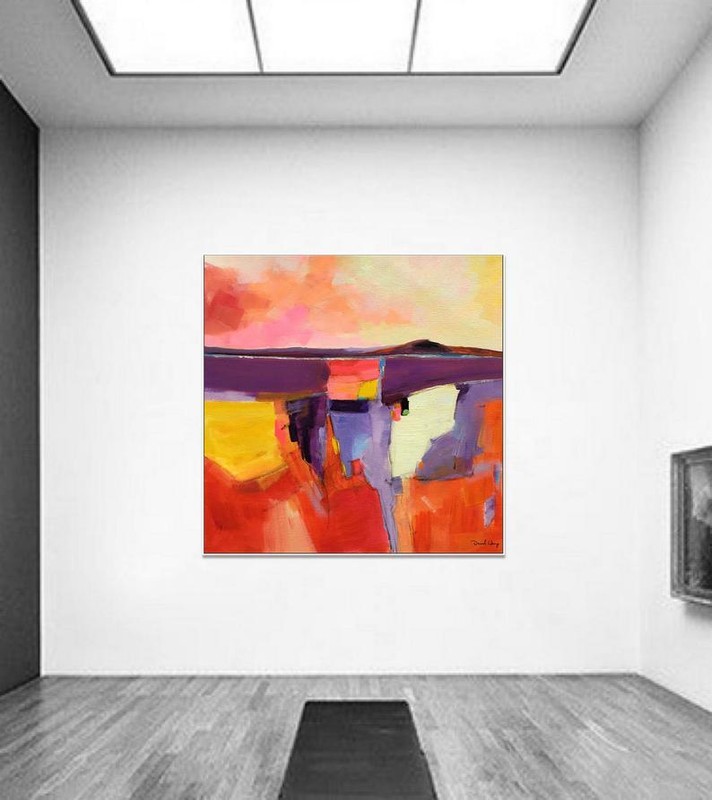 Minimalist Abstract Oil Painting Dorm Decor Canvas Art Graffiti Wall Decor