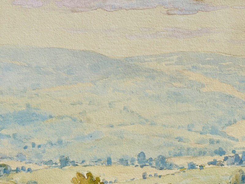 Washington DC. Artist Benson Bond Moore Pennsylvania Impressionist Landscape W/C gallery