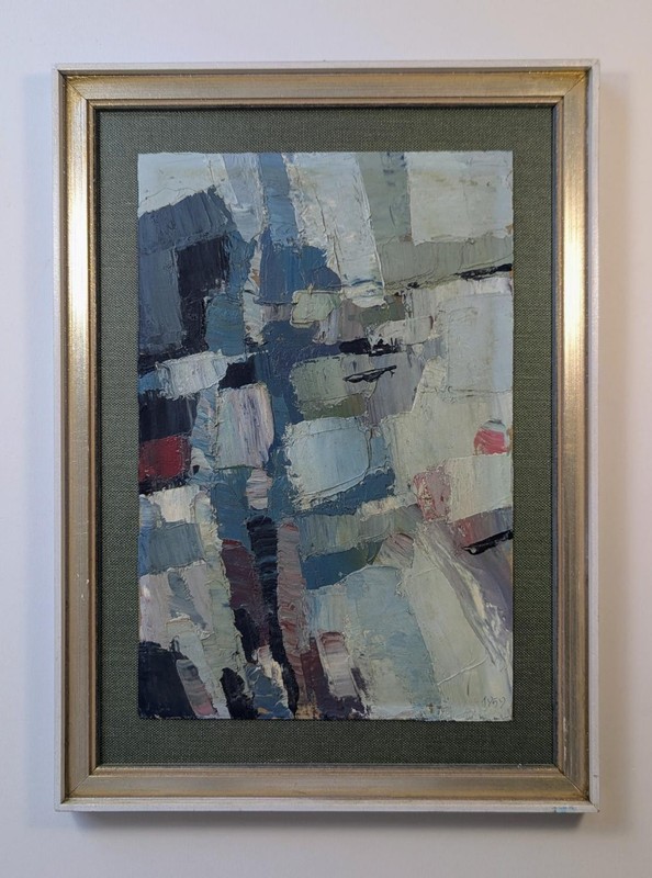 Original Oil/Mixed Media (1959) - Informel / Postwar Modernism - Stuttgart (?) gallery