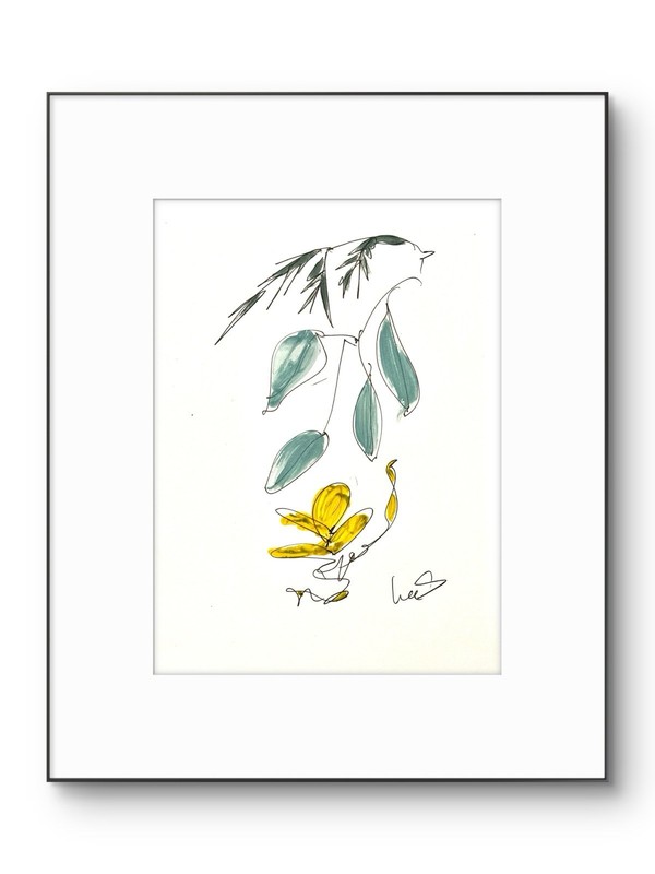 SAMATOWIC Original Abstract 9×12 Nature Paper Handmade Signed Wall Art 24