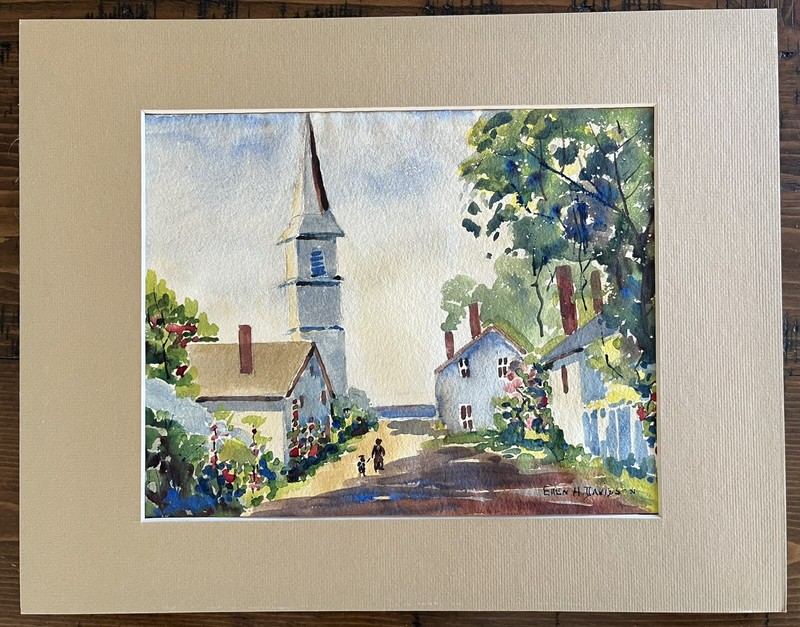 Ellen Davidson Original Signed Watercolor Painting Delaware DE Philadelphia PA