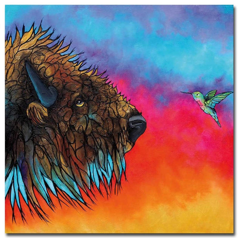 Deep Conversations by Jones Gallery-Wrapped Canvas Giclee Art (14 in x 14 in)