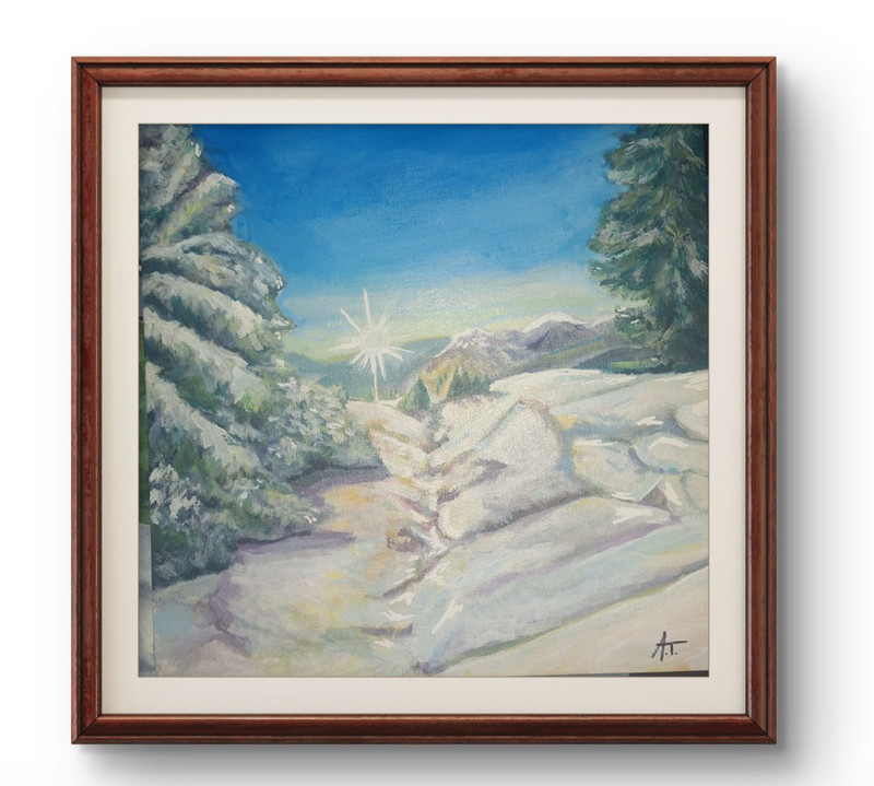 Original Snow Bank Bright light 10×10