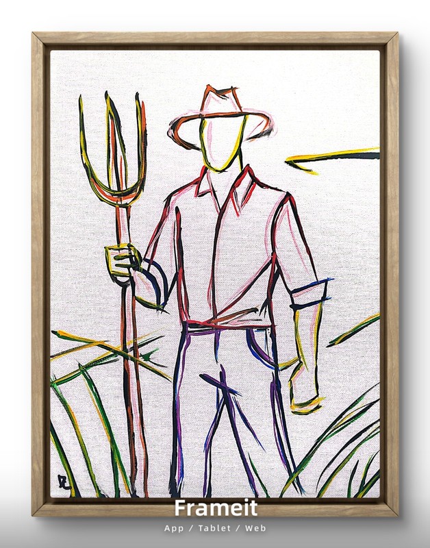 Colorful Acrylic Painting on Canvas – Original Artwork Signed 11×14