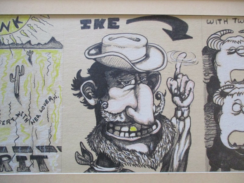 VINTAGE LOWBROW MODERNISM DRAWING STOVER SIGNED PORTRAIT COMIC ART MODERNIST gallery