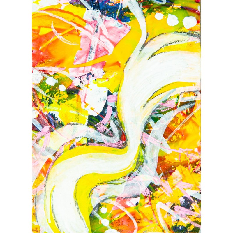 Original painting ACEO Miniature OOAK unusual art unique real abstract No. 12