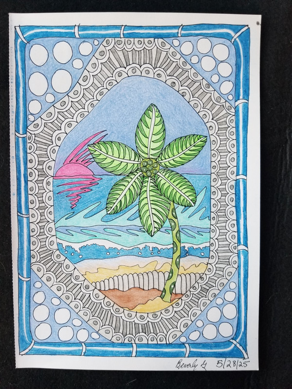 ORIGINAL OOAK COLOR PENCIL PAINTING LANDSCAPE PAGES FROM MY SKETCHBOOKS