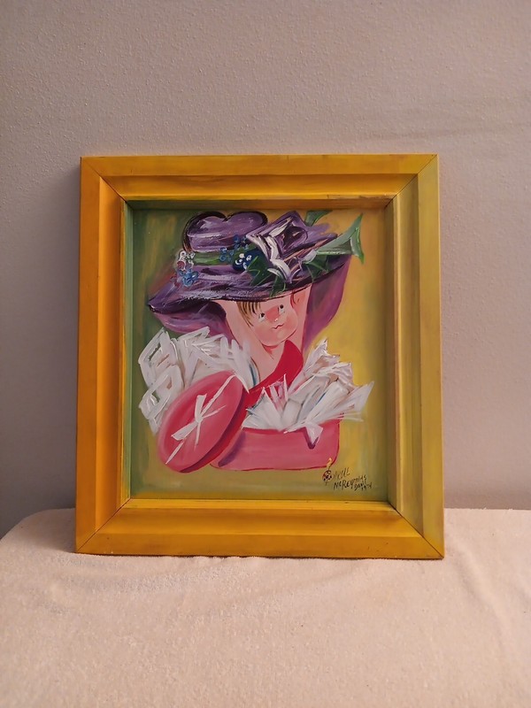Carole McReynolds Davis Painting 1974 19 1/2 x 21 1/2