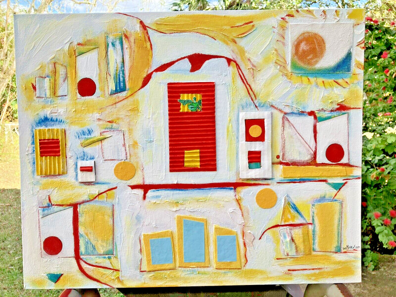 16x20 Original Painting Pop Surreal Art On Canvas Panel Her Orbit artplanet9 gallery