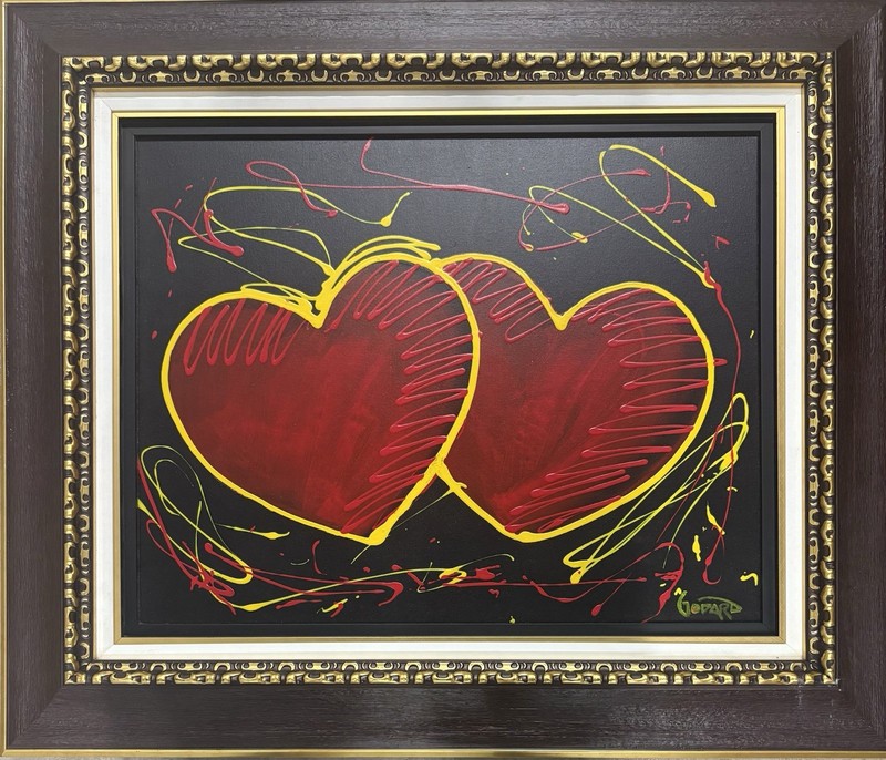 Michael Godard Original “Hearts Of Hope” Acrylic Painting On Canvas