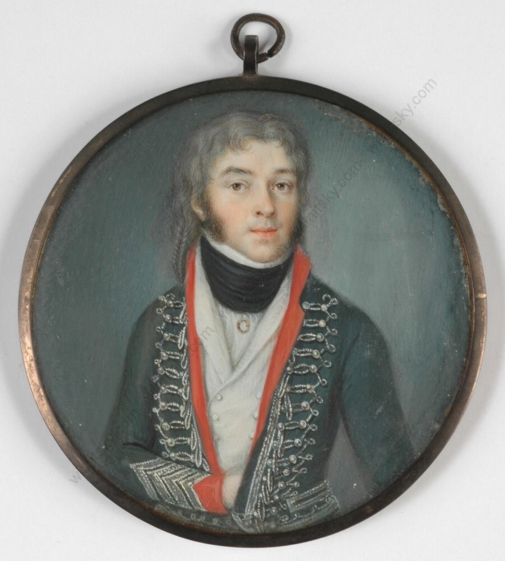 «General François-Étienne Damas» miniature, Bernard-Franck Collection (m)