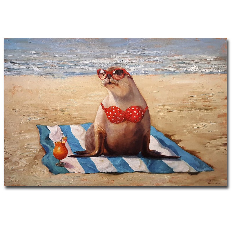 Beached by Lucia Heffernan Gallery-Wrapped Canvas Giclee Art (16 in x 24 in)