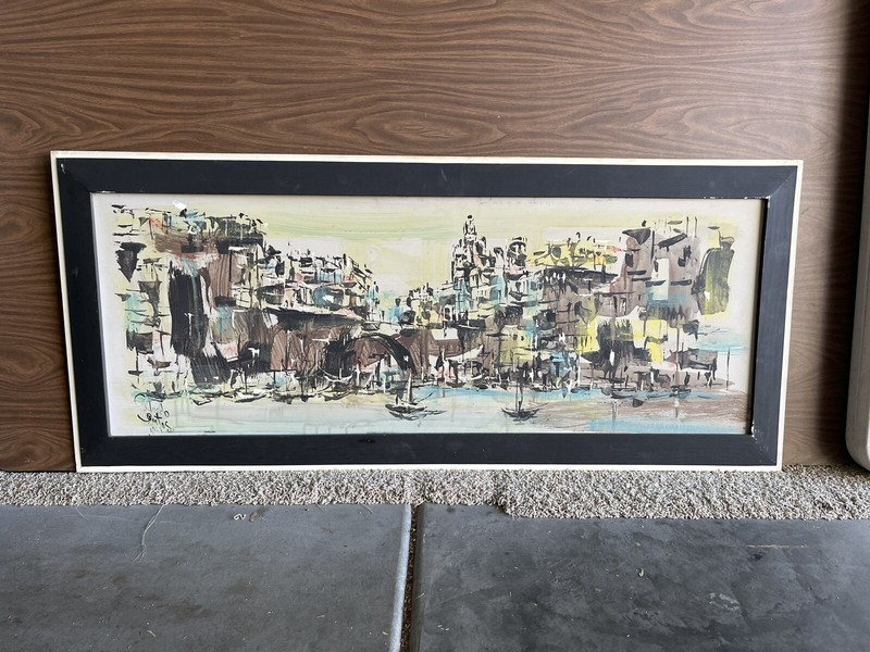 Original 1961 Alfredo Santos painting!